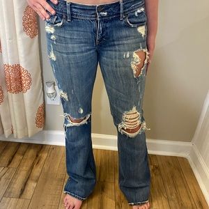 Abercrombie and Fitch distressed jeans